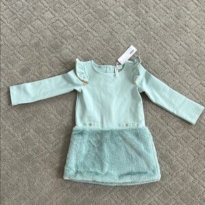 Janie and Jack Light Blue Long Sleeve Dress